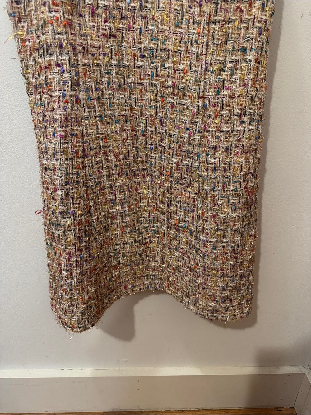 Forever 21 size M Multicolor Tweed Slip Dress with Spaghetti Straps - Picture 3 of 5